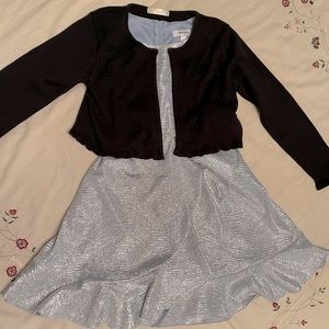 Girls dress and sweater set